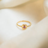 Guardian Eye Garnet Ring