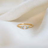Lunar Tide Twist Ring