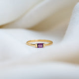 Scarlet Baguette Ring