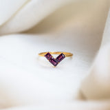 Scarlet Rhodolite Garnet Ring