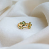 Peridot Orbit Ring