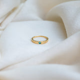 Impression Emerald Ring