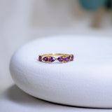 Bow Rhodolite Ring