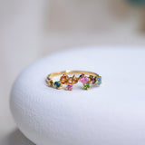 Tourmaline Cluster Ring
