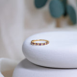 Shelly Rhodolite Garnet Ring