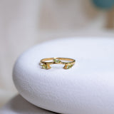 Leaf Peridot Ring