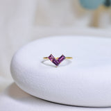 Scarlet Rhodolite Garnet Ring