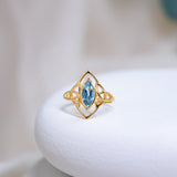 Celtic Knot Topaz Ring