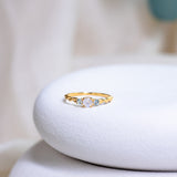 Lunar Tide Twist Ring