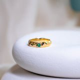 Verdant Crown Stacking Ring