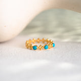 Half Aura Turquoise Ring