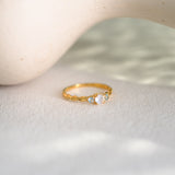 Lunar Tide Twist Ring