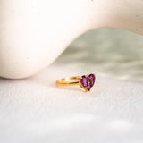 Amour Rhodolite Garnet Ring