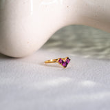 Scarlet Rhodolite Garnet Ring