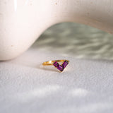 Scarlet Rhodolite Garnet Ring
