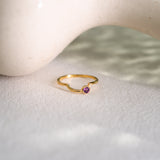 Orbit Rhodolite Garnet Ring