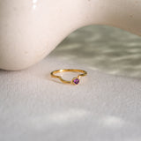 Orbit Rhodolite Garnet Ring