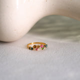 Tourmaline Cluster Ring