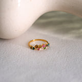 Tourmaline Cluster Ring
