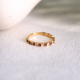 Shelly Rhodolite Garnet Ring