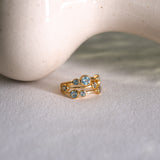 Blue Topaz Bubble Ring