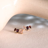 Rose Ombre Trio Studs