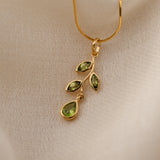 Leaf Peridot Pendant