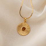 Sunburst Citrine Pendant