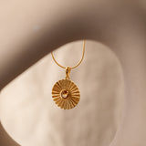Sunburst Citrine Pendant