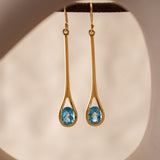 Serena Swiss Blue Topaz Earrings