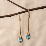 Serena Swiss Blue Topaz Earrings