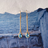 Serena Swiss Blue Topaz Earrings