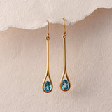 Serena Swiss Blue Topaz Earrings