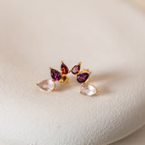 Rose Ombre Trio Studs
