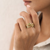 Peridot Orbit Ring