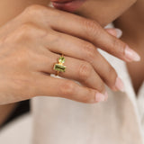 Mira Duo Peridot Ring