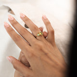 Mira Duo Peridot Ring