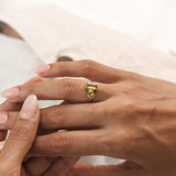 Mira Duo Peridot Ring