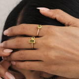 Mira Duo Peridot Ring