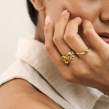 Peridot Orbit Ring