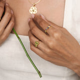 Mira Duo Peridot Ring