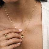 Elysian Peridot Solitaire Pendant