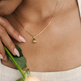 Elysian Peridot Solitaire Pendant