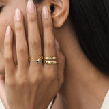 Verdant Crown Stacking Ring