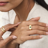 Stellar Emerald Ring