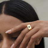 Stellar Emerald Ring
