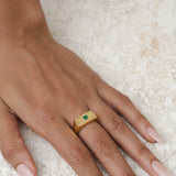 Stellar Emerald Ring