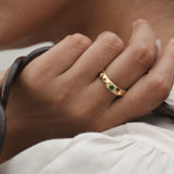 Verdant Crown Stacking Ring
