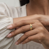 Verdant Crown Stacking Ring