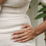 Half Aura Turquoise Ring